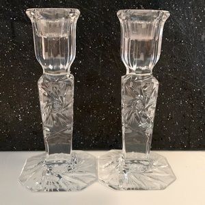 Vintage Crystal Candlesticks